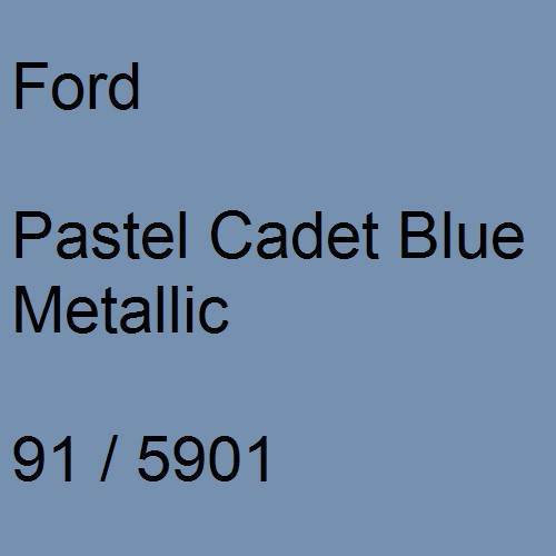 Ford, Pastel Cadet Blue Metallic, 91 / 5901.